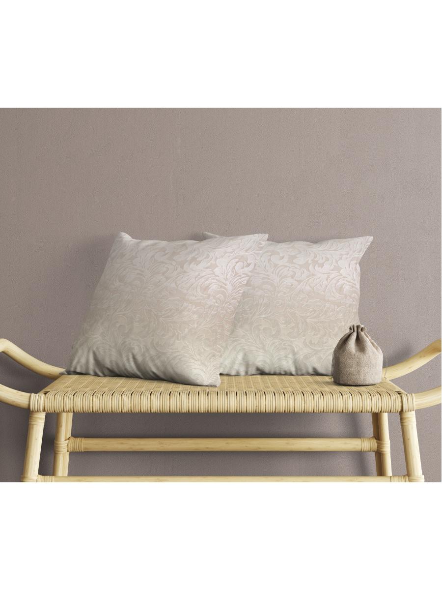 Чехол для подушки блэкаут Вензель 40*40 на молнии золото 2шт.