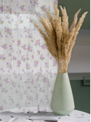Комплект штор вуаль-печать лилии 100*180*2шт сирень