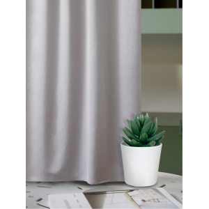 Штора портьерная жаккард однотонный серебро 135*180 1шт.