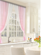 Комплект штор для кухни Лидия 250*160 св. розовый
