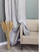 Штора портьерная канвас-велюр серый 135*260 1шт.