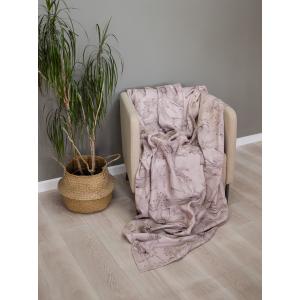 Покрывало без подклада Блэкаут с рис Ромашки кофе с молоком 230*250