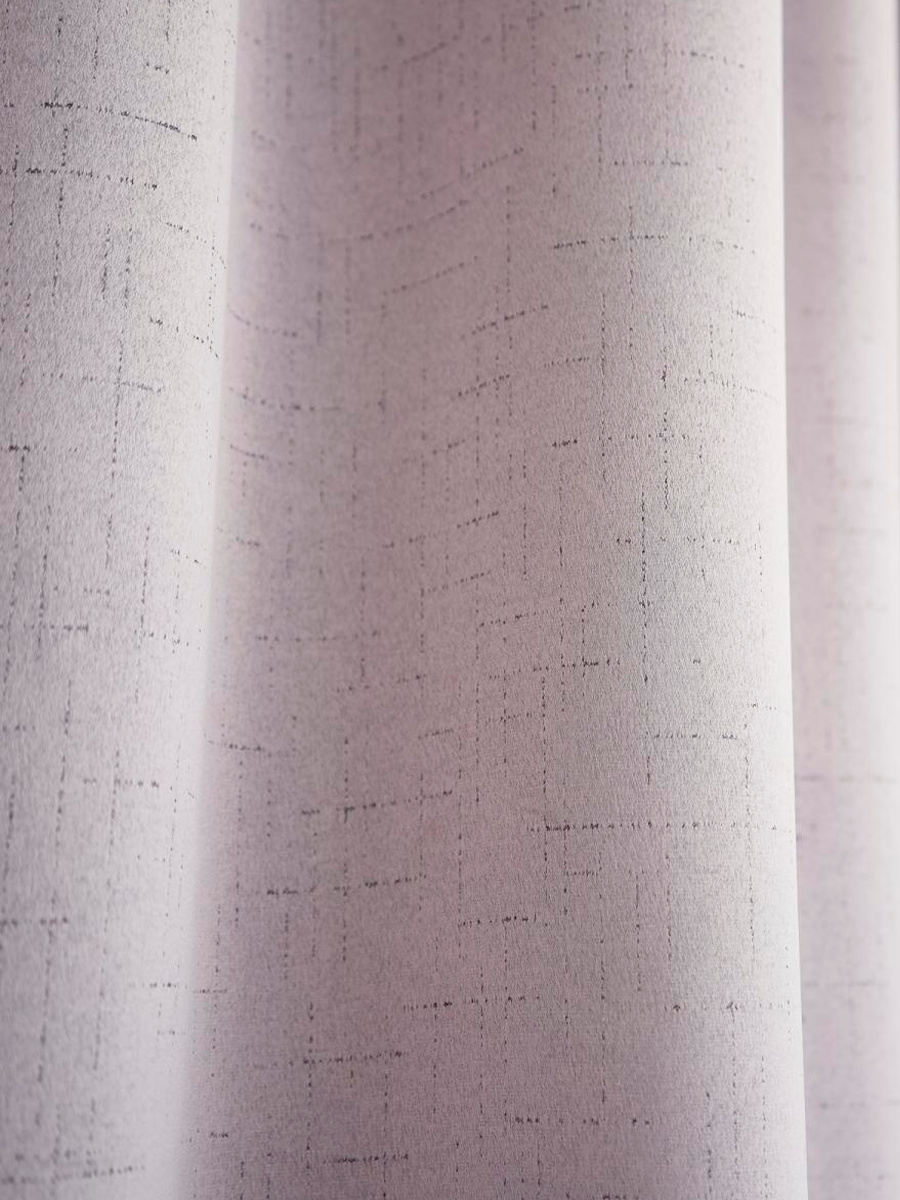 Комплект штор портьер жаккард однотонный розовый 135*180 2шт.