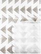 Комплект портьер для кухни Габардин печать Треугольники белый 14 150*180*2шт