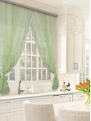 Комплект штор для кухни Дороти 280*180 св.зеленый