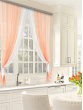 Комплект штор для кухни Лидия 250*160 персик