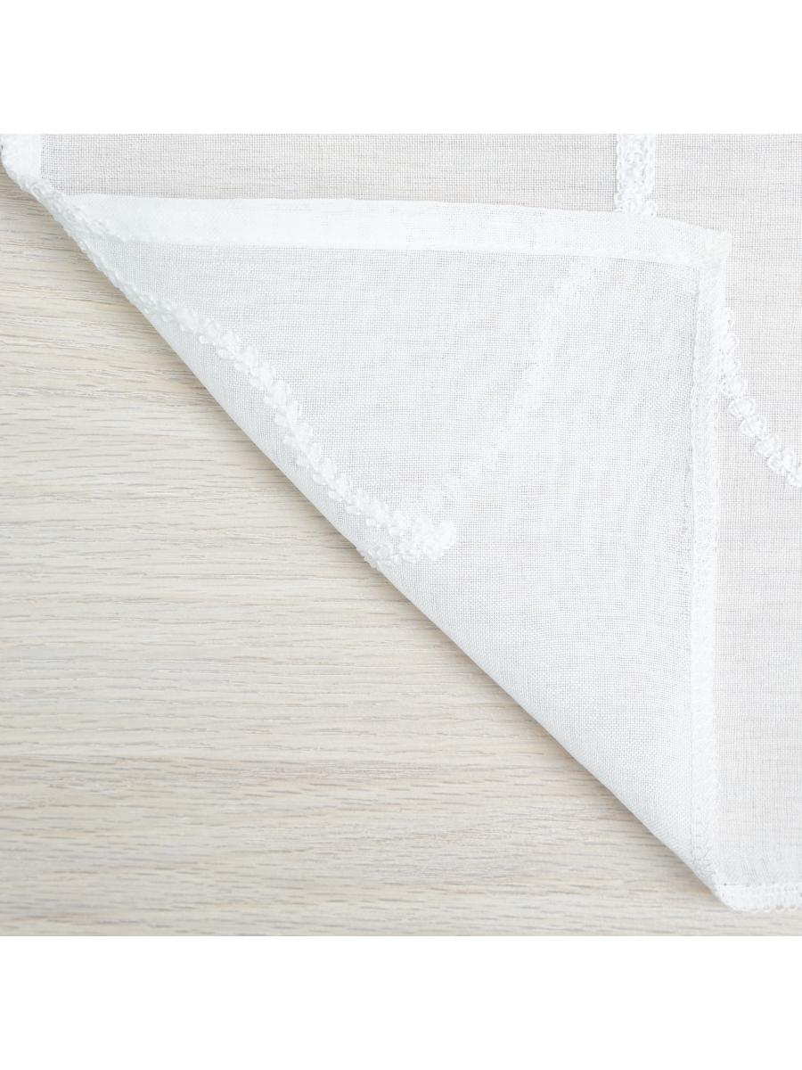 Комплект штор Тюль с вышивкой "Диамант" молочный 110*260 2шт