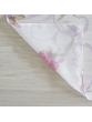 Комплект штор вуаль-печать лилии 110*260*2шт тем.розовый