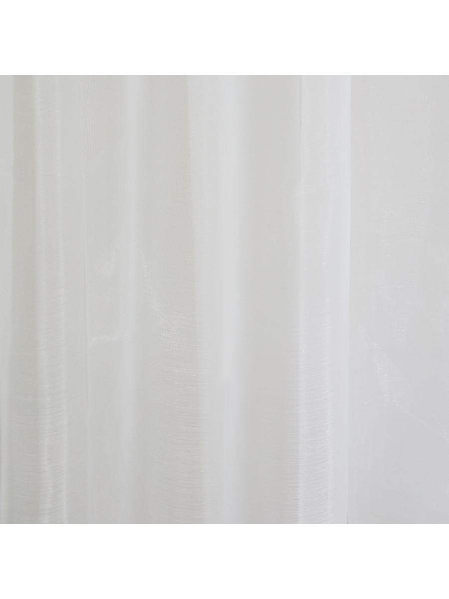 штора Органза 300*260 см со шторной лентой белая