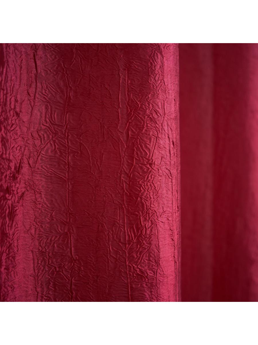 Штора портьерная  для кухни Тергалет бордо 135*180*1шт