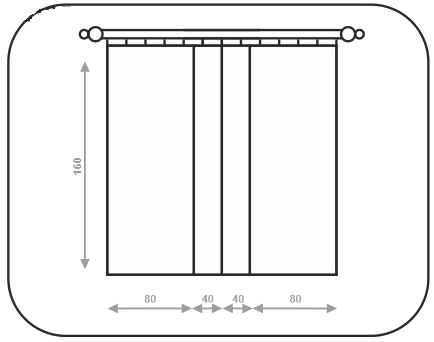 Схема размера штор Арина